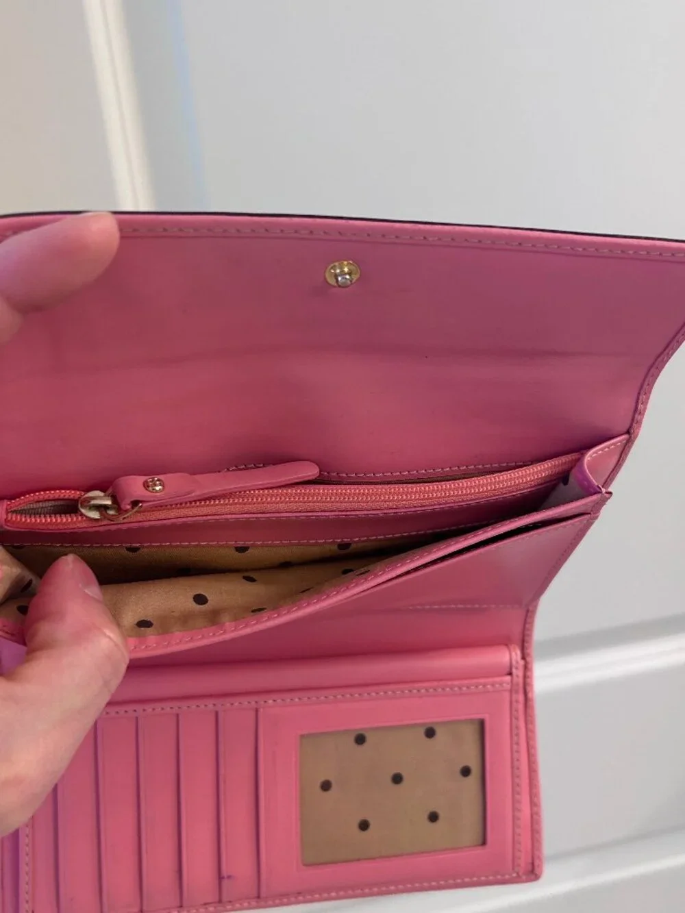 Kate Spade New York Flap Purse/Wallet Cardholder Dark Brown